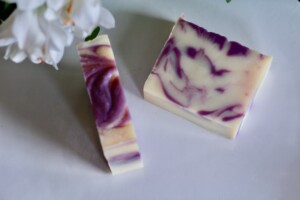 Two bars of Maple & Fig soap
