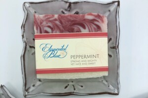 Peppermint Soap in a Dish