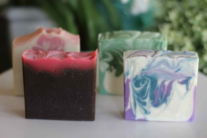 Collection of soaps from Elemental Blue