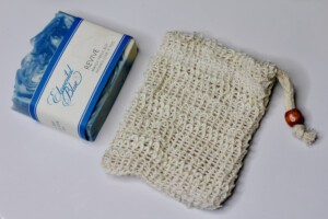 Exfoliating Soap Bag with Soap