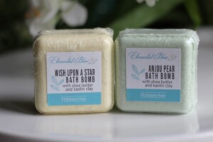 Wish Upon A Star and Anjou Pear bath bombs