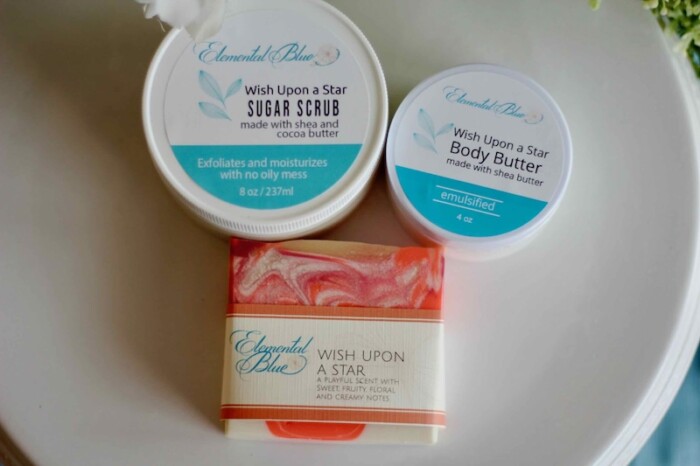 Wish Upon A Star sugar scrub, body butter and soap