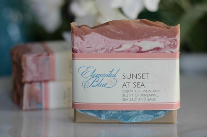 Sunset at Sea soap