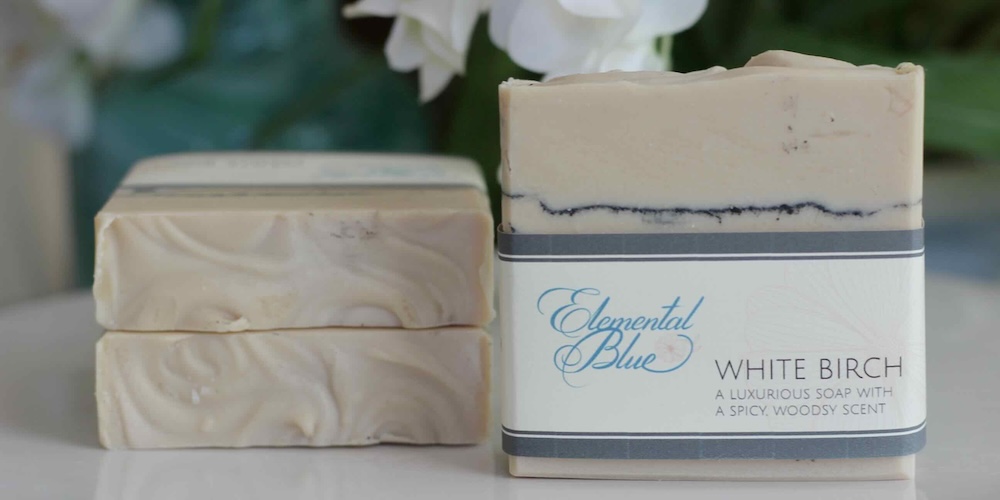 3 White Birch soaps from Elemental Blue