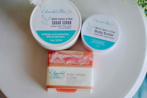 Wish Upon A Star soap, sugar scrub and body butter from Elemental Blue